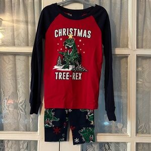😉Bundle Days😉 The Childrens Place Dinosaur Christmas PJs Pajamas Set Size 6